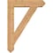 Ekena Millwork Traditional Arts and Crafts Smooth Bracket w/ Offset Brace, Western Red Cedar, 7 1/2"W x 32"D x 44"H BKT0806X32X44TRA03SWR - alternate 4